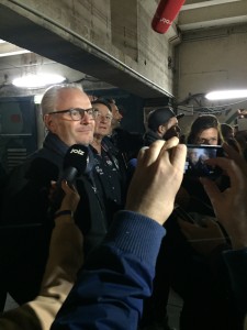 Regisseur Francis Lawrence steht den Journalisten Rede und Antwort © Marc Ulrich